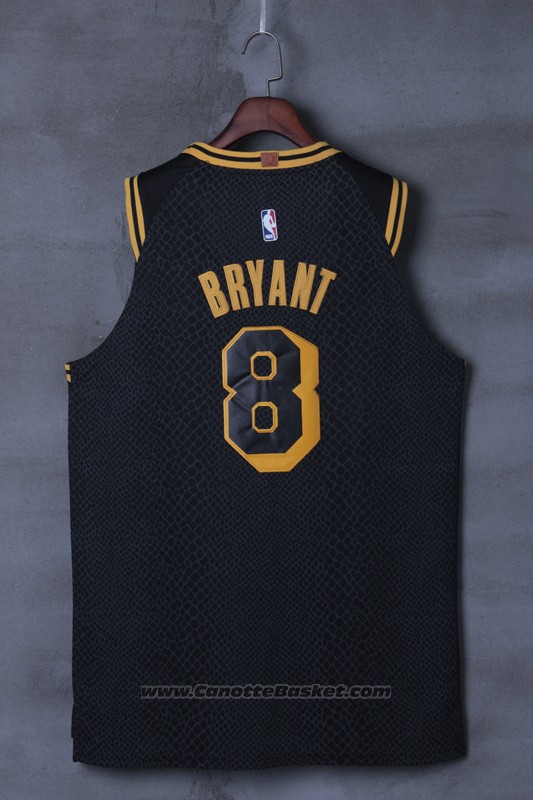 Maglia Los Angeles Lakers Kobe Bryant #8 Citta 2017-18 Nero